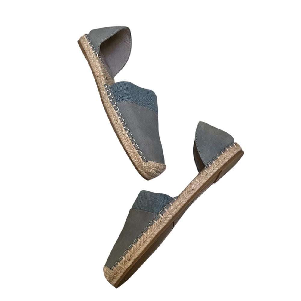 Eileen Fisher Tumbled Nubuck Espadrilles Size 6 in Blue